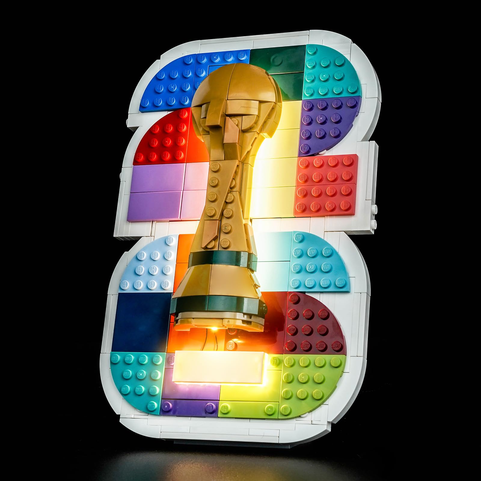 Led Licht Set Kompatibel mit Lego 43032 FIFA World Cup 2026 Official Emblem (Kein Modell), Dekorationsbeleuchtungsset Compatible with Lego FIFA World Cup 2026 Official Emblem Bausteinen Modell