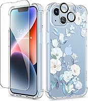 Vista 60 de GVIEWIN - Funda para iPhone 11 con protector de pantalla + protector de lente de cámara, cubierta protectora transparente suave de poliuretano