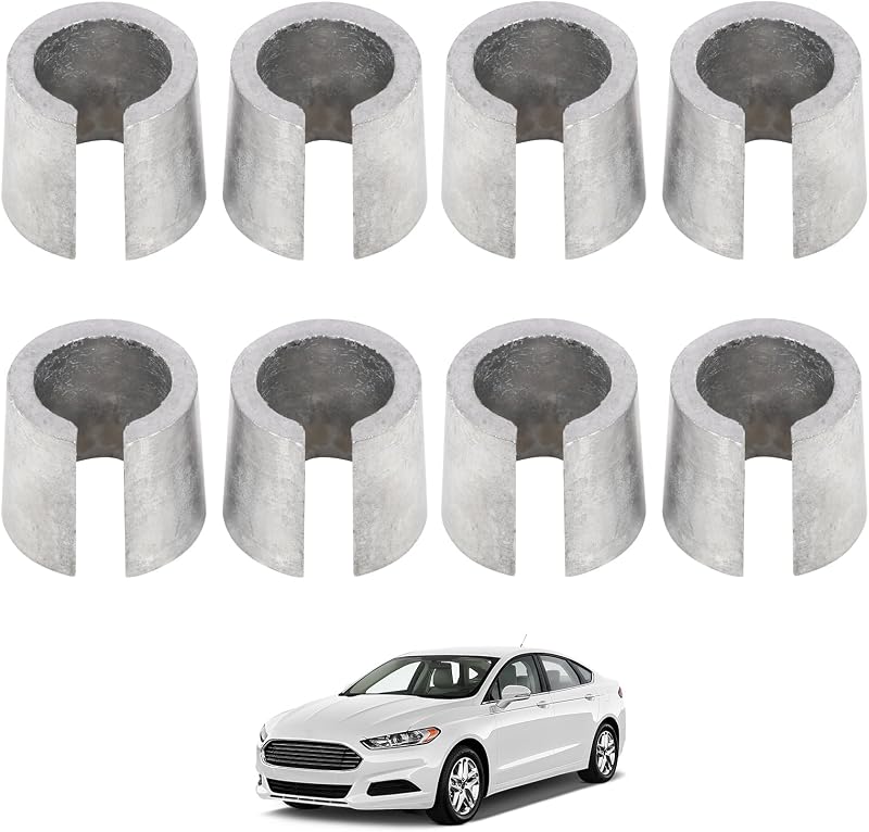 8 casquillos adaptadores para baterías de coche, casquillos de plomo para conexiones de batería positivas y negativas, convertidor de terminal de batería robusto, adaptador postal para polos de