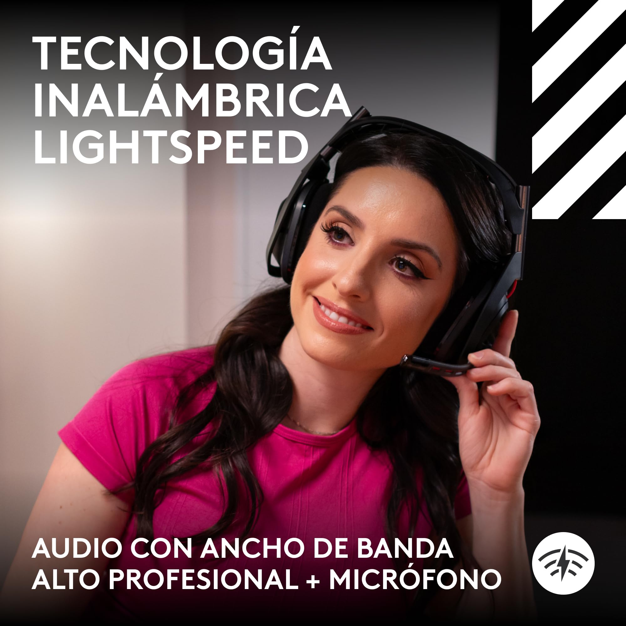 Logitech G Astro A50 Lightspeed Auriculares inalámbricos para Gaming + Base (5.ª Gen), Pro-G Graphene, Cambio Entre 3 Sistemas, USB-C, Xbox, PS5, PC, Nintendo Switch, Switch 2, Bluetooth - Negro