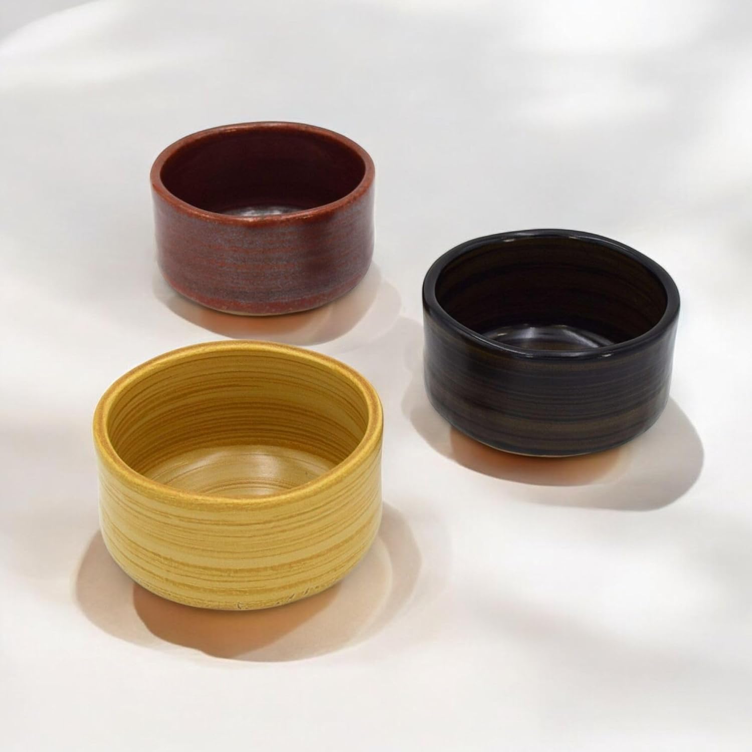 Product of Gifu Japan Ceramic Matcha Bowl, Handmade Chawan Japanese Green Tea Cup, Matcha Mixing Bowl, 400ml 13.6 oz, Brush Stroke Pattern, Red - Image 7