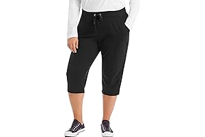 JMS Women's French Terry Capri Sweatpants with Pockets