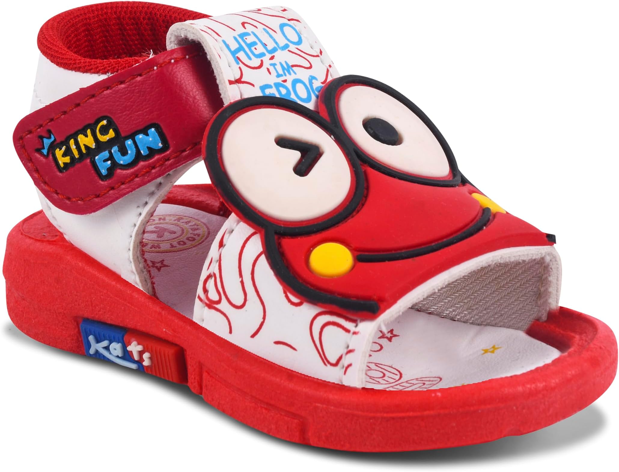 KATS Kids Chu-Chu Sound Musical Sandals Gems-25 for Baby Girls and Boys Age 6-24 Months