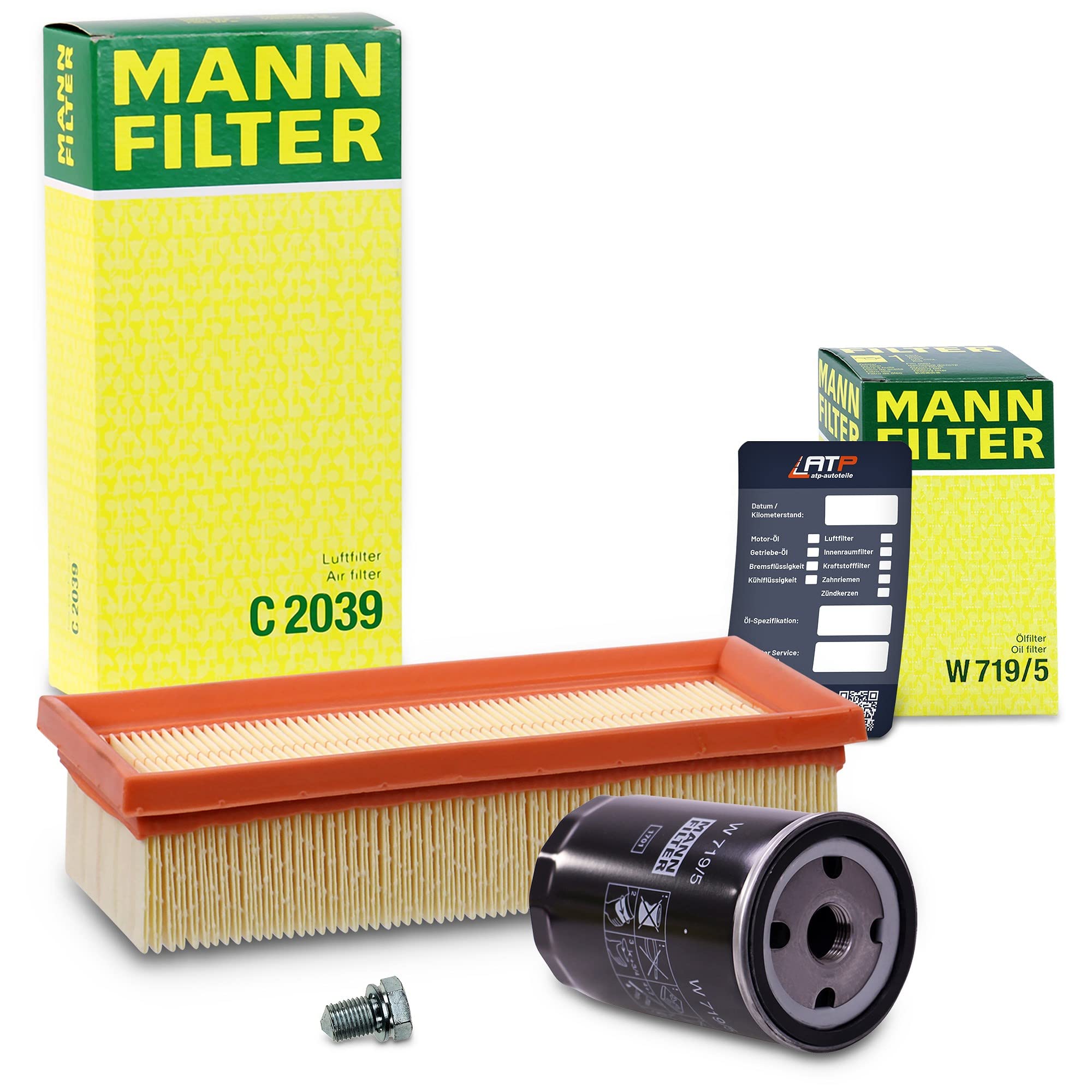 MANN-FILTER Inspektionspaket Filterset 1x Ölfilter, 1x Luftfilter,