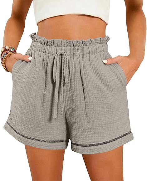 kurze stoff hose damen