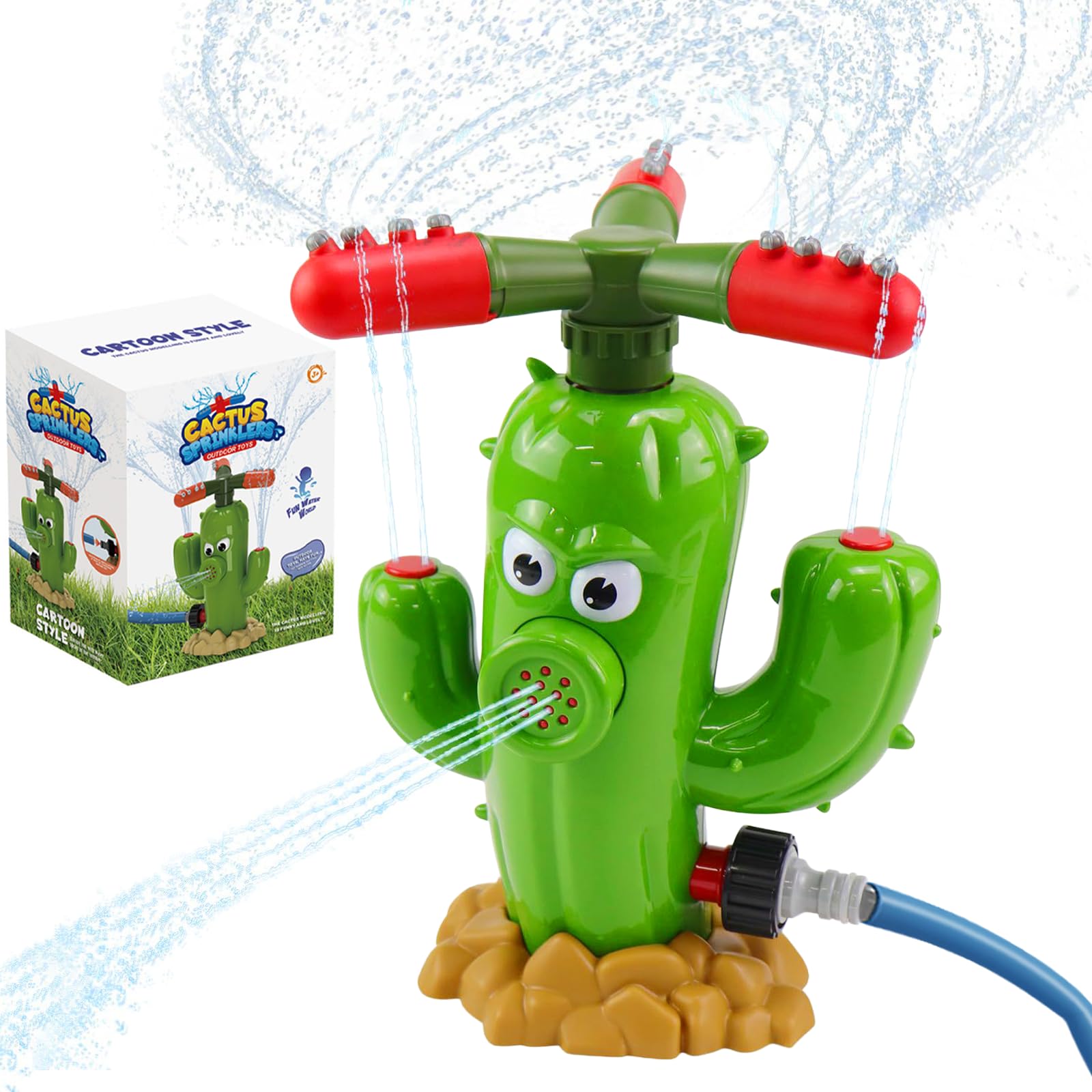 Cactus Water Spray Sprinkler for Kids Garden Cactus Water Sprinkler