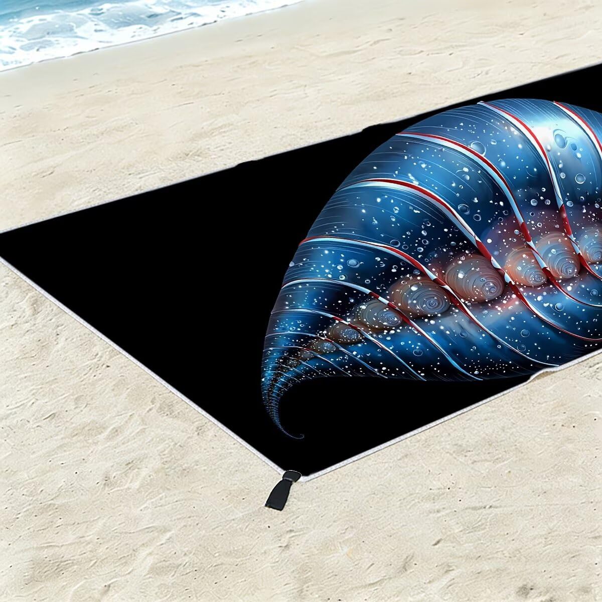Strandtuch Mikrofaser Handtücher Groß 90x200cm 2er Set, Schnelltrocknend Saunahandtuch Fitness Handtuch Schwarz, Saugfähig Badetuch Sporthandtuch, Sandfrei Strandtuch XXL, Geschenke für Frauen -4460