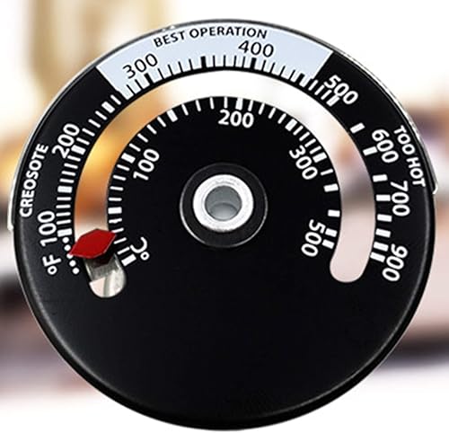 Termómetro magnético de tubo de estufa Indicador de chimenea Calibre de estufa de leña Tubo de temperatura de la chimenea del hogar Horno de Termómetro magnético de tubo de estufa Indicador de chimenea Calibre de estufa de leña Tubo de temperatura de la chimenea del hogar Horno de