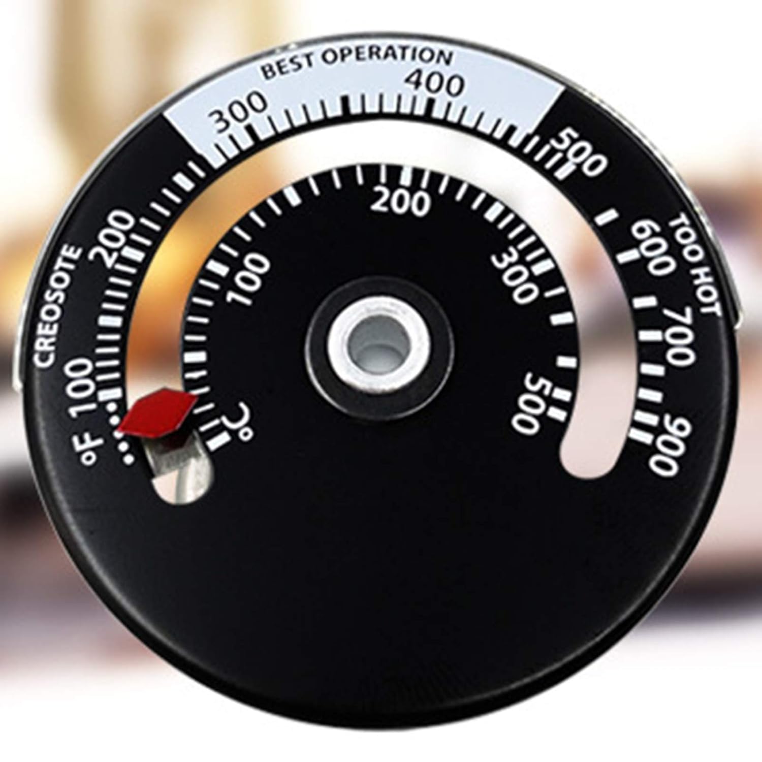 Stove Pipe Thermometer Fireplace Indicator Gauge