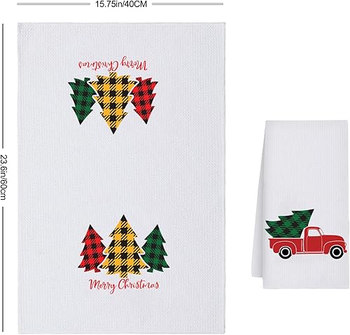 Miniatura 6 de OzosKeiw Toallas de cocina de Navidad  Toallas de cocina de Navidad para cocina, decoraciones de Navidad para la cocina, regalos de Navidad, regalos