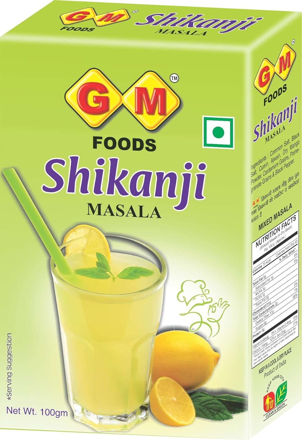 GM Foods Shikanji Masala 100 Gram (Pack Of 2) (B0CX5D2K1Z) Amazon Price History, Amazon Price Tracker