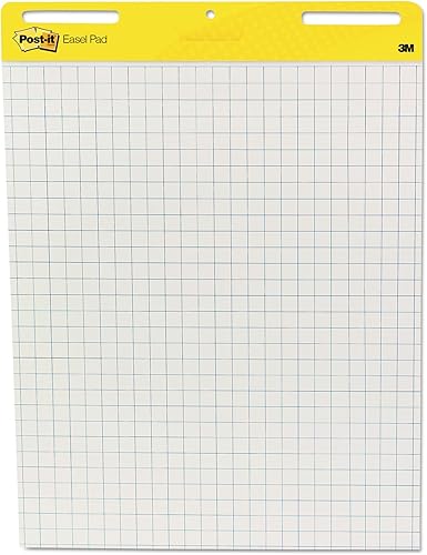 3M Post-it 560 - Almohadilla de caballete, autoadhesiva, rejilla tenue, 30 hojas, 25 pulgadas x 30 pulgadas, 2/CT, WE