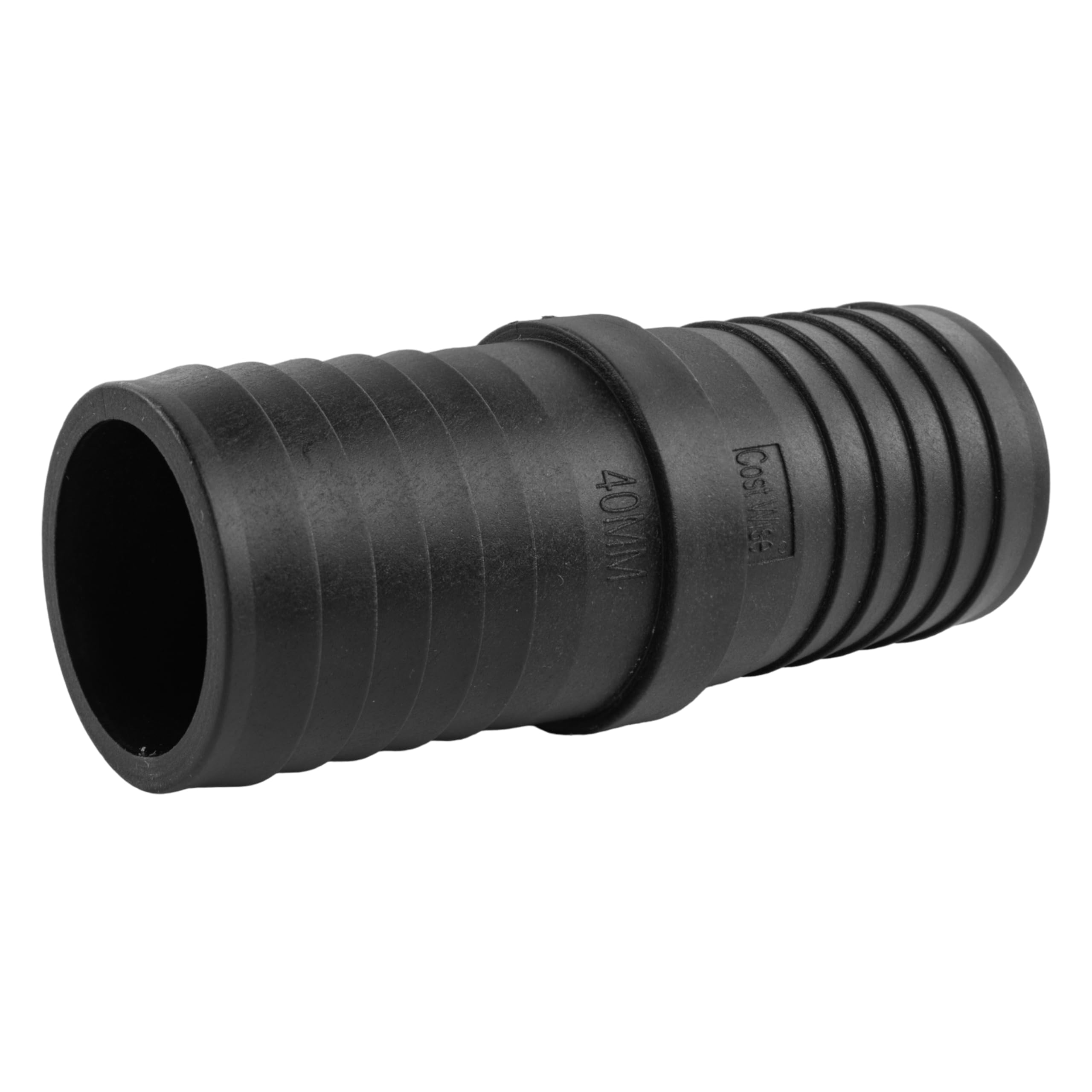Ap Supplies Black Pond Connector - Designed With Strength And Reliability. Constructed From Durable Plastic That Ensures Long-Lasting Performance. (Pond Straight Connector 40Mm)