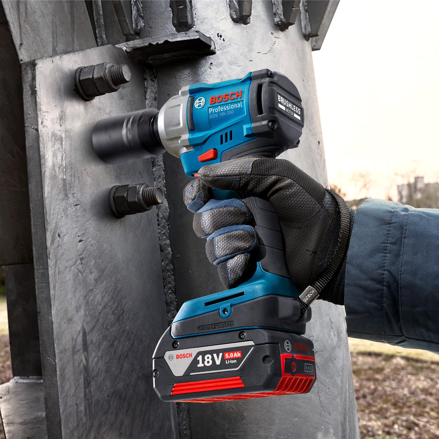 Bosch Professional 18V System Avvitatore a massa battente GDS 18V-350 (senza batteria/caricabatteria)