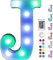 Vista 326 de Foaky LED Letter Lights Sign Marquee Light Up Letters Sign for Night Light Wedding/Birthday Party Battery Powered Christmas Lamp Home Bar