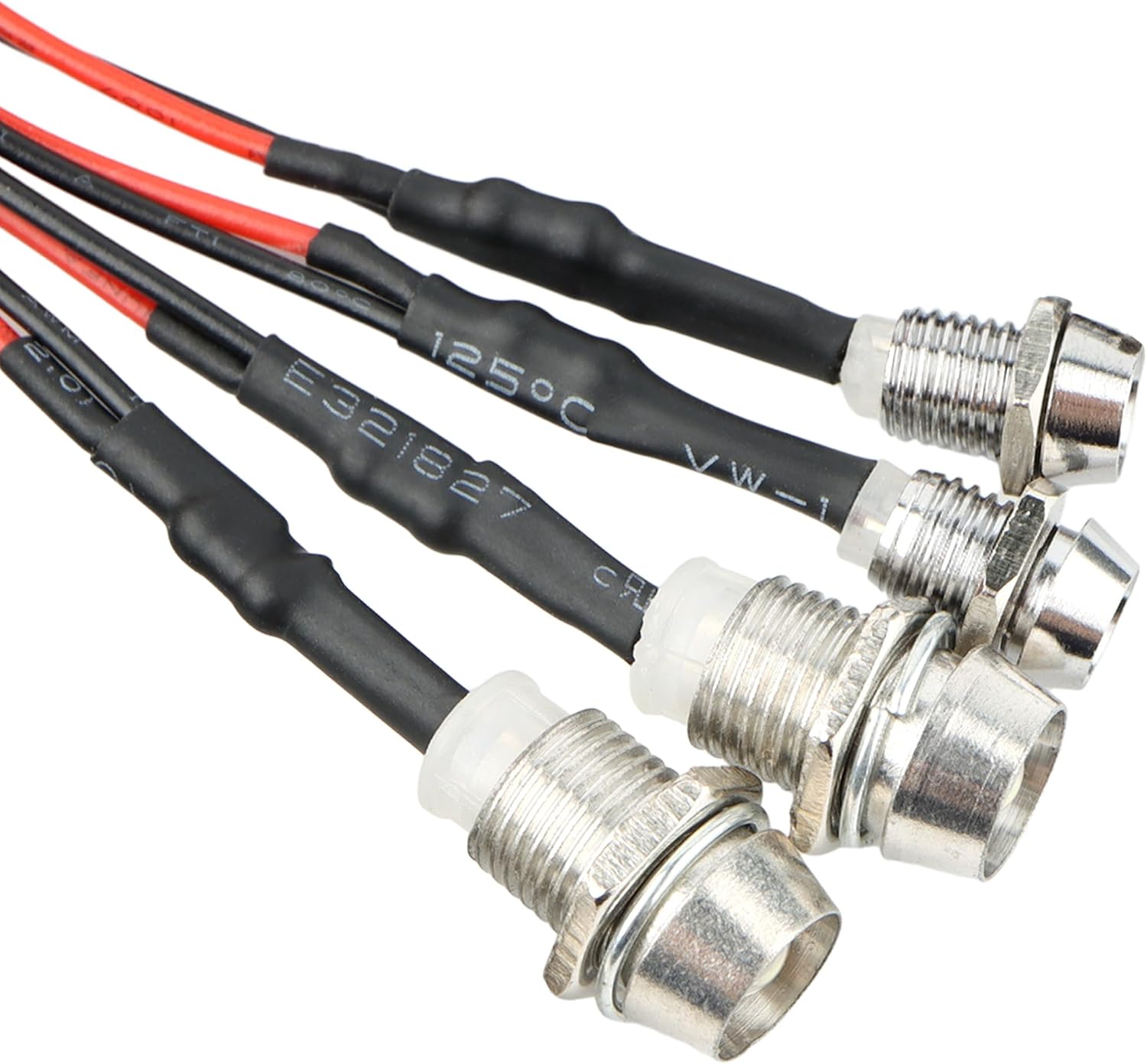 4 LEDs RC LED Light Headlights Taillight Kit Accessories Compatible with Traxxas HSP Tamiya Redcat RC4WD Axial SCX10 RC Cars Truck Tank Crawler(2 Red and 2 White)