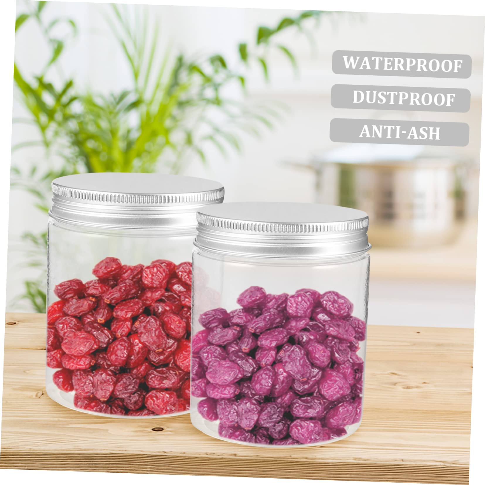Barattoli Alluminio 250ml Pet Coperchio Ermetici per Cereali