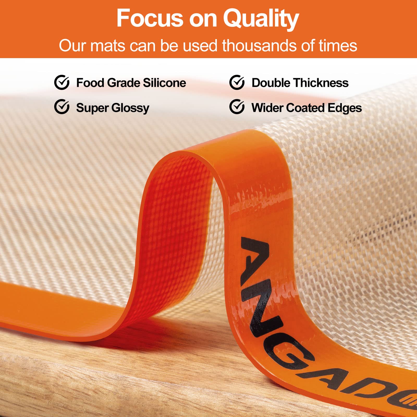 silikon backmatte 2er set (orange-2a)