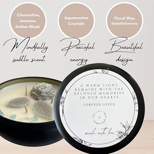 Miniatura 3 de Thinking of You - Vela conmemorativa de Navidad para la pérdida de un ser querido, regalos de condolencia por pérdida de un ser querido, duelo, vela