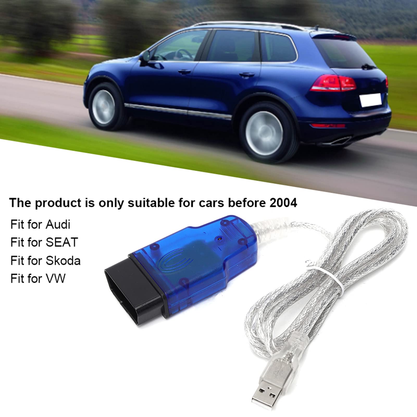 Tbest Kabel, Cable, Com Kabel do Android Car Diagnostic Scanner Tool Kit 409.1 Usb Test Line Okładka odcisków palców