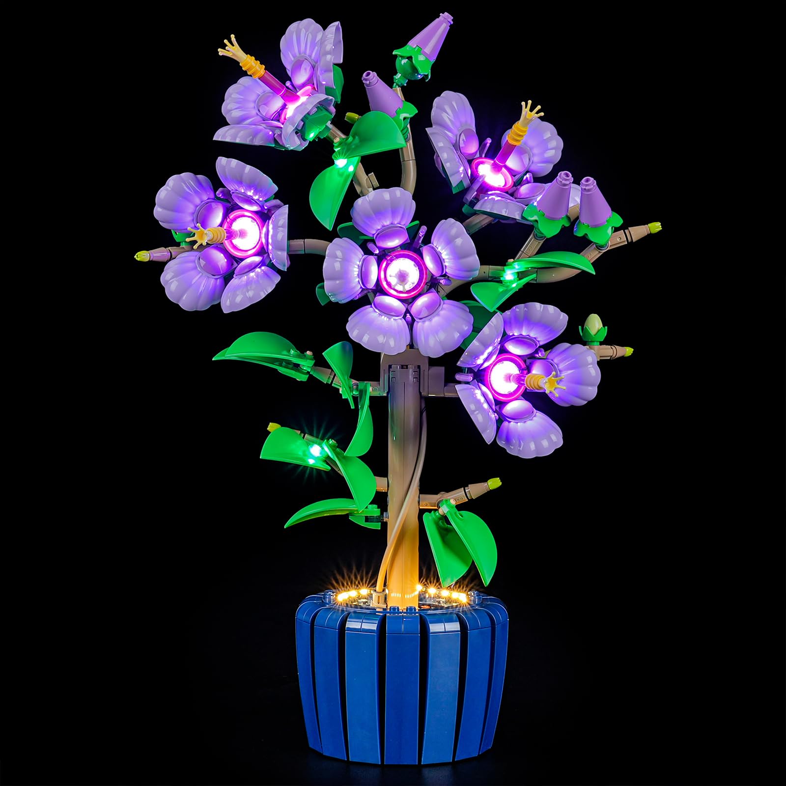 YEABRICKS LED Light for Lego-10372 Botanical Hibiscus Building Blocks Model (Building Set NOT Included)