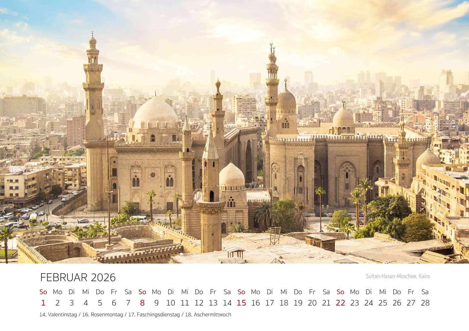 Edition Seidel Premium Kalender Faszination Ägypten 2026 Format DIN A3 Wandkalender Nord Afrika Luxor Kairo Pyramiden von Gizeh Karnak-Tempel Große Sphinx