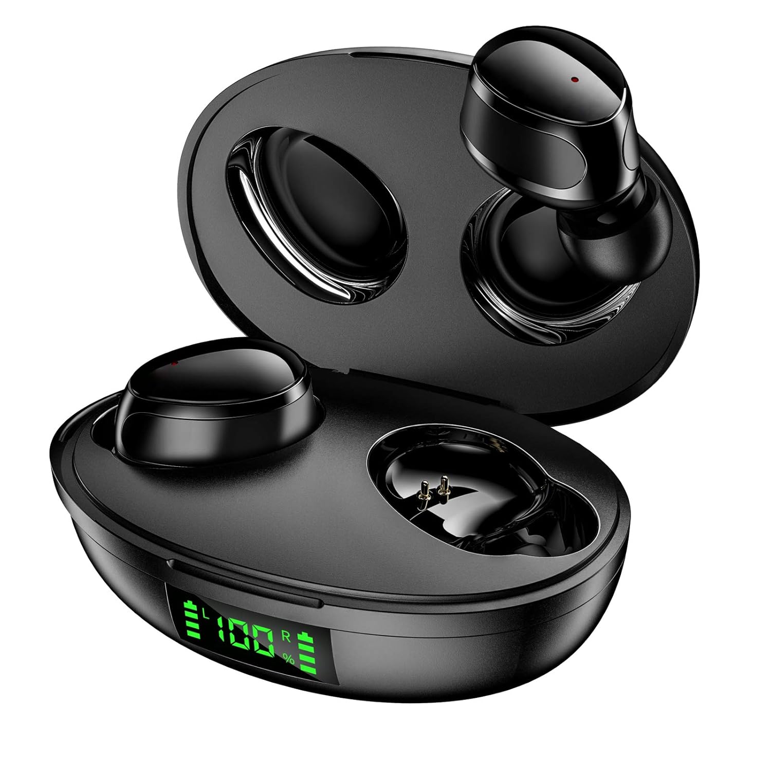 CRUA Wireless Bass Earbuds Bluetooth with Touch Control, Portable