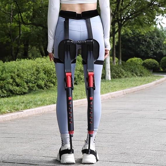 Invisible Chair Wearable, Exoskeleton Human Wearable Seat, Portable Leg Ergonomics Lightweight Seat, 5 Gear Heights Adjustable Withstands 150kg