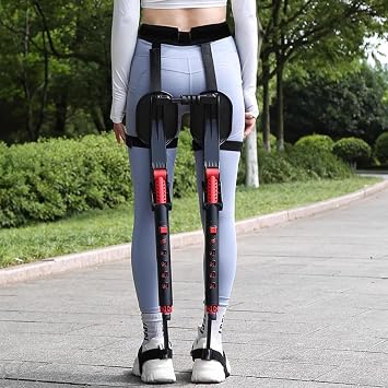 Invisible Chair Wearable, Exoskeleton Human Wearable Seat, Portable Leg Ergonomics Lightweight Seat, 5 Gear Heights Adjustable Withstands 150kg