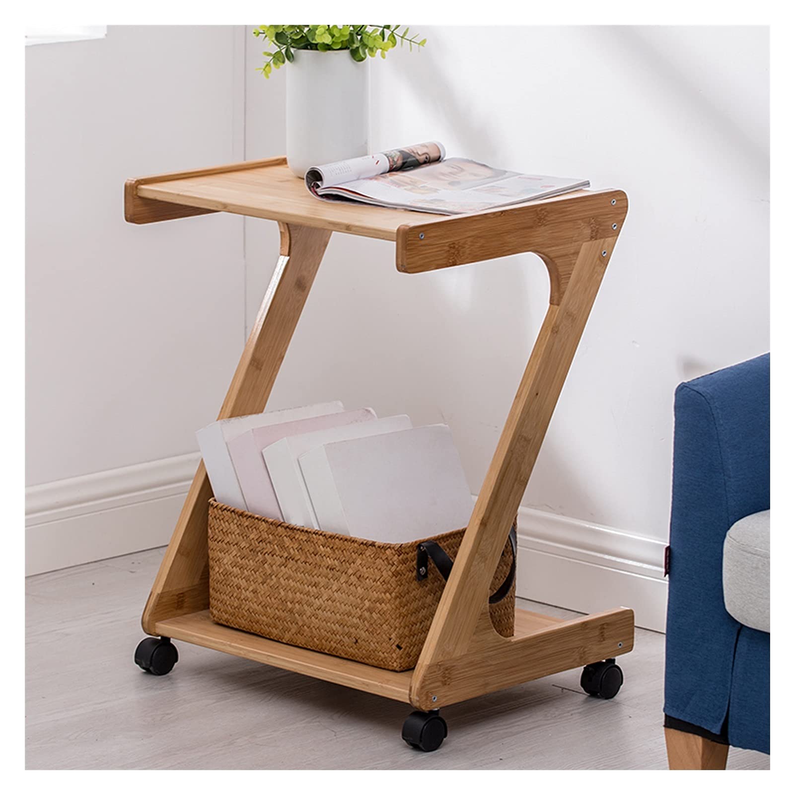 Supporto per stampante con ruote, ripiano mobile da pavimento e organizer per documenti per casa e ufficio, soluzione comoda e versatile per postazioni di lavoro