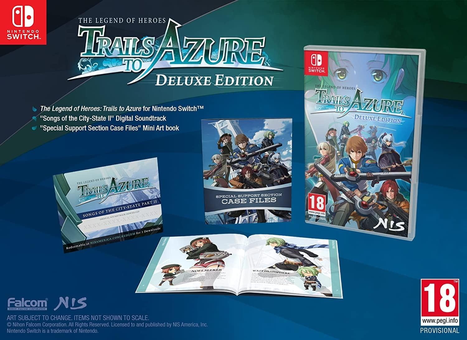 NIS America The Legend of Heroes: Trails to Azure Edición Deluxe (Nintendo Switch)