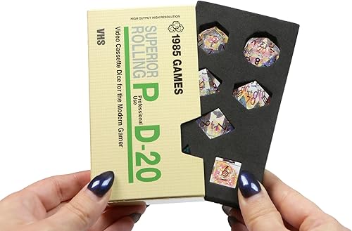 Miniatura 7 de DUNGEON CRAFT VHS Dice - Rojo rubí