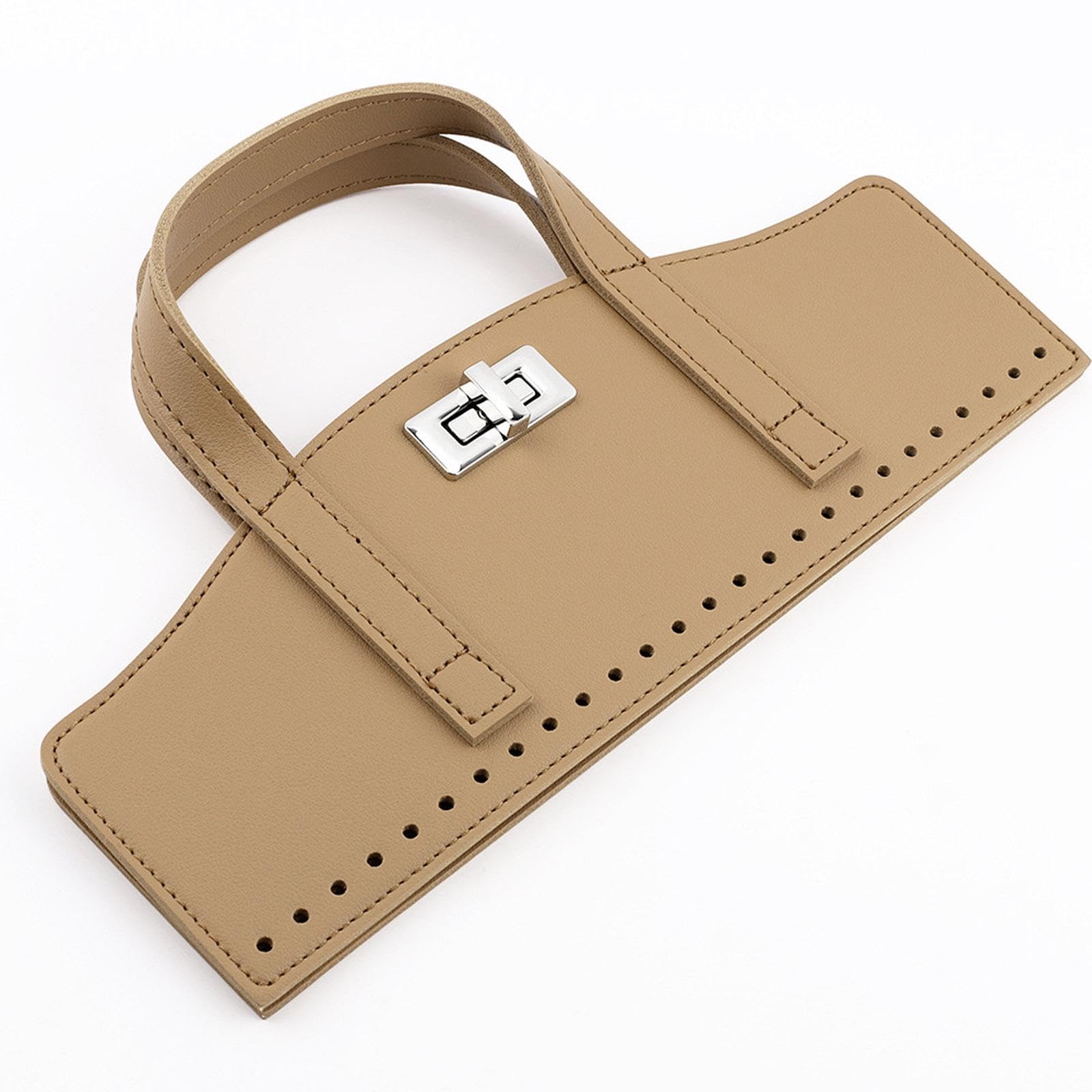 secret desire Crochet Bag Handles with Twist Lock Bag Accessories with Holes Purse Handles Khaki-picture-27