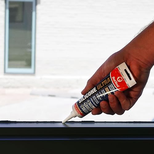 Miniatura 4 de Red Devil 0785 Silicone Ultra 100% RTV Sellador de silicona, tubo de 2.8 onzas, blanco, paquete de 1