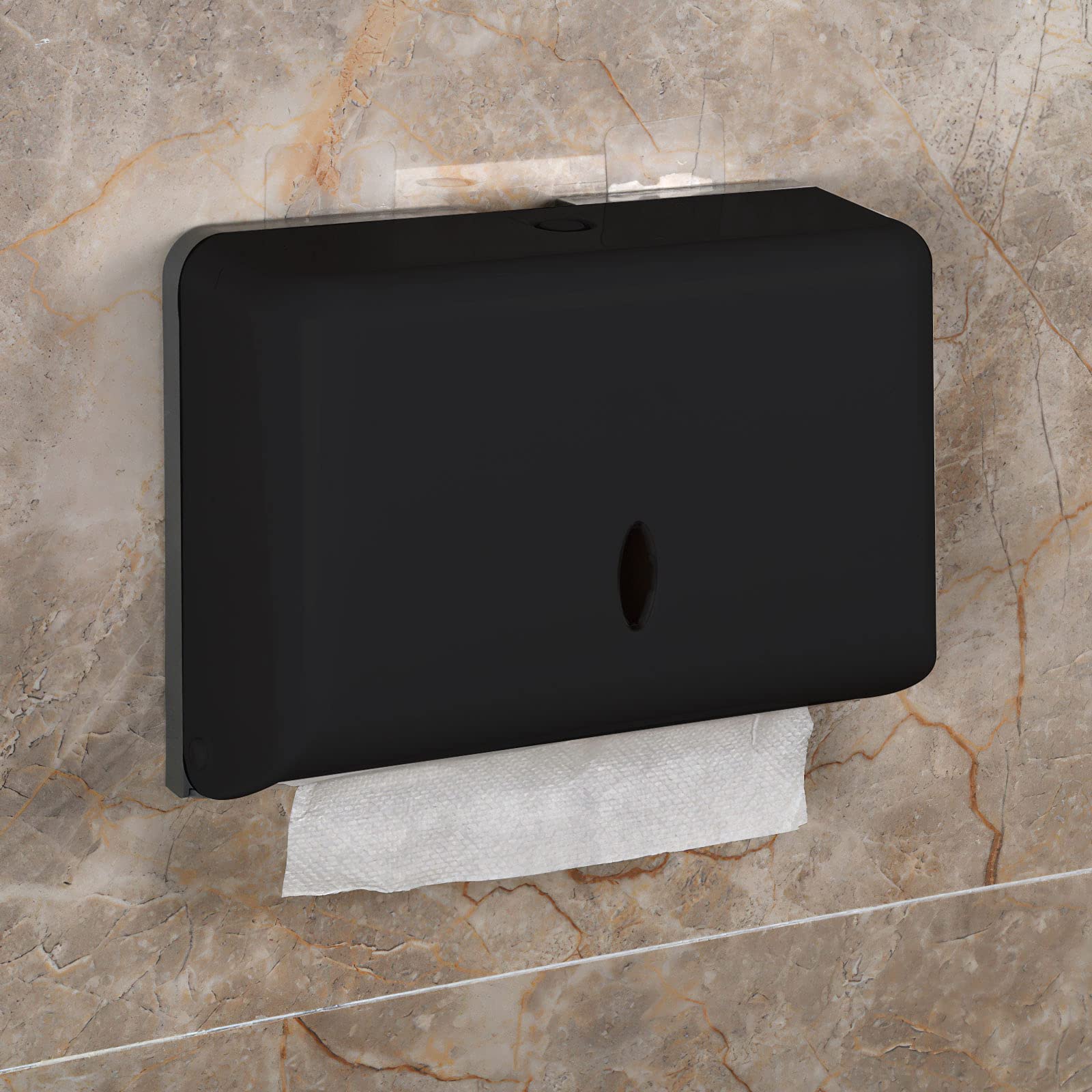 1 stück Toilettenpapierhalter Punch-Free Plastic Tissue Box Toilettenpapier Wandhalterung Kompakte Tissue Dispenser Halterung for Zuhause (Color : White)