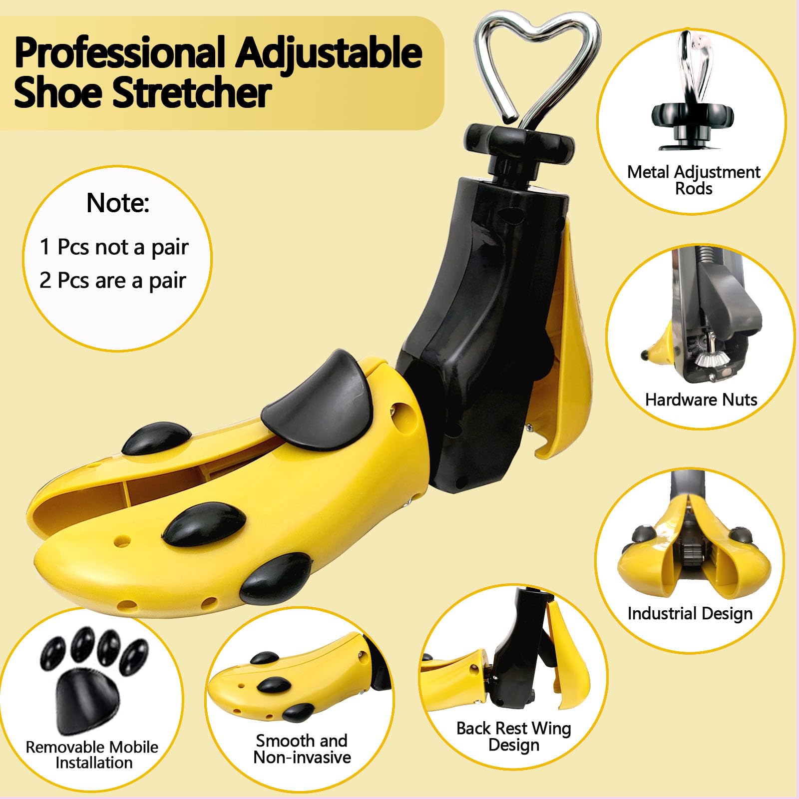 Estirador de zapatos para hombres y mujeres, estirador de botas ajustable para mujer, árbol de zapatos para pies anchos, expansor de zapatos
