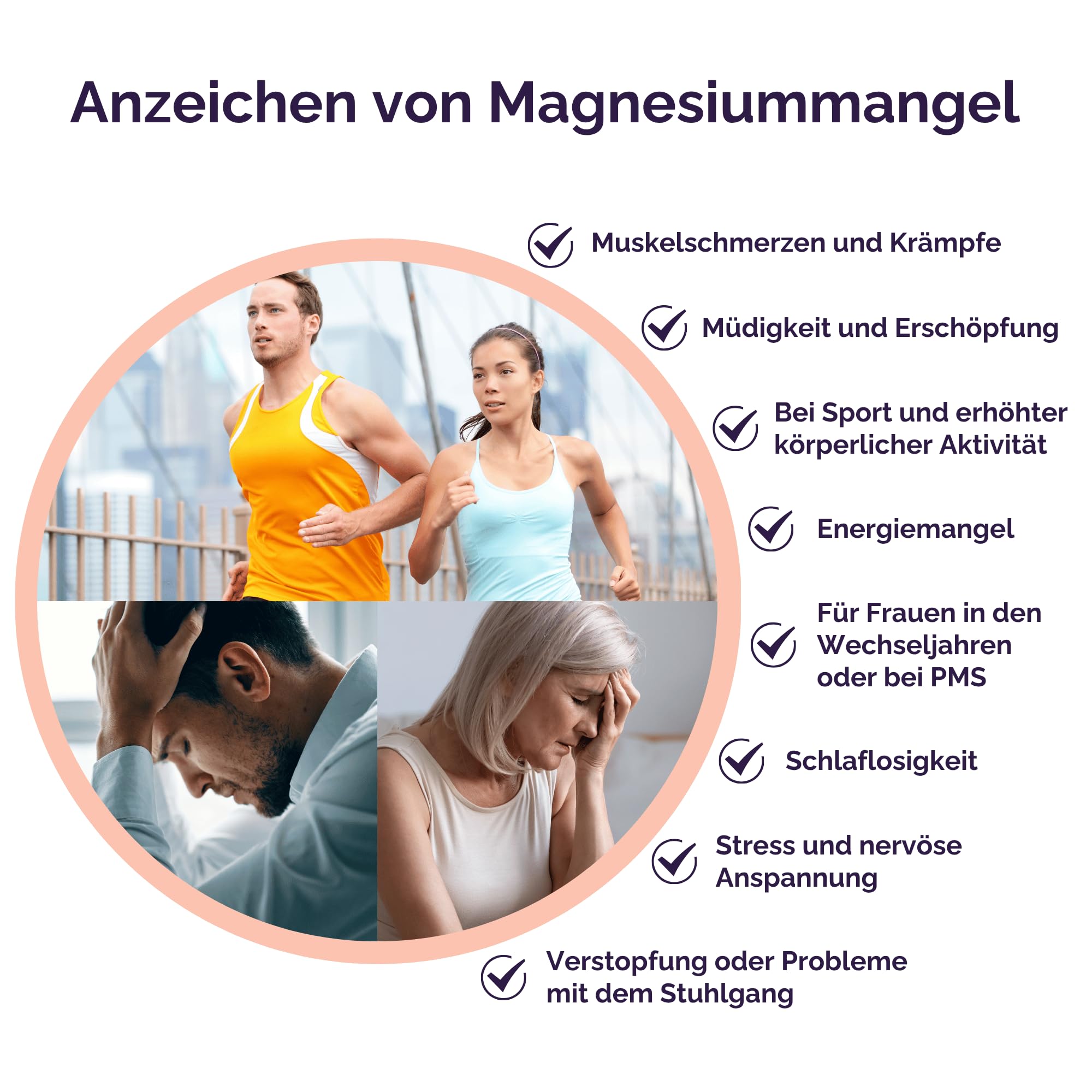 Magnesium Komplex 400® – 400 mg, 3 Formen (Citrat, Bisglycinat, Malat), für Muskeln, Nerven, Energie & Schlaf, bei Krämpfen, Stress & Müdigkeit, vegan, 30 Tage Vorrat (4er-Packung (480 Gramm))