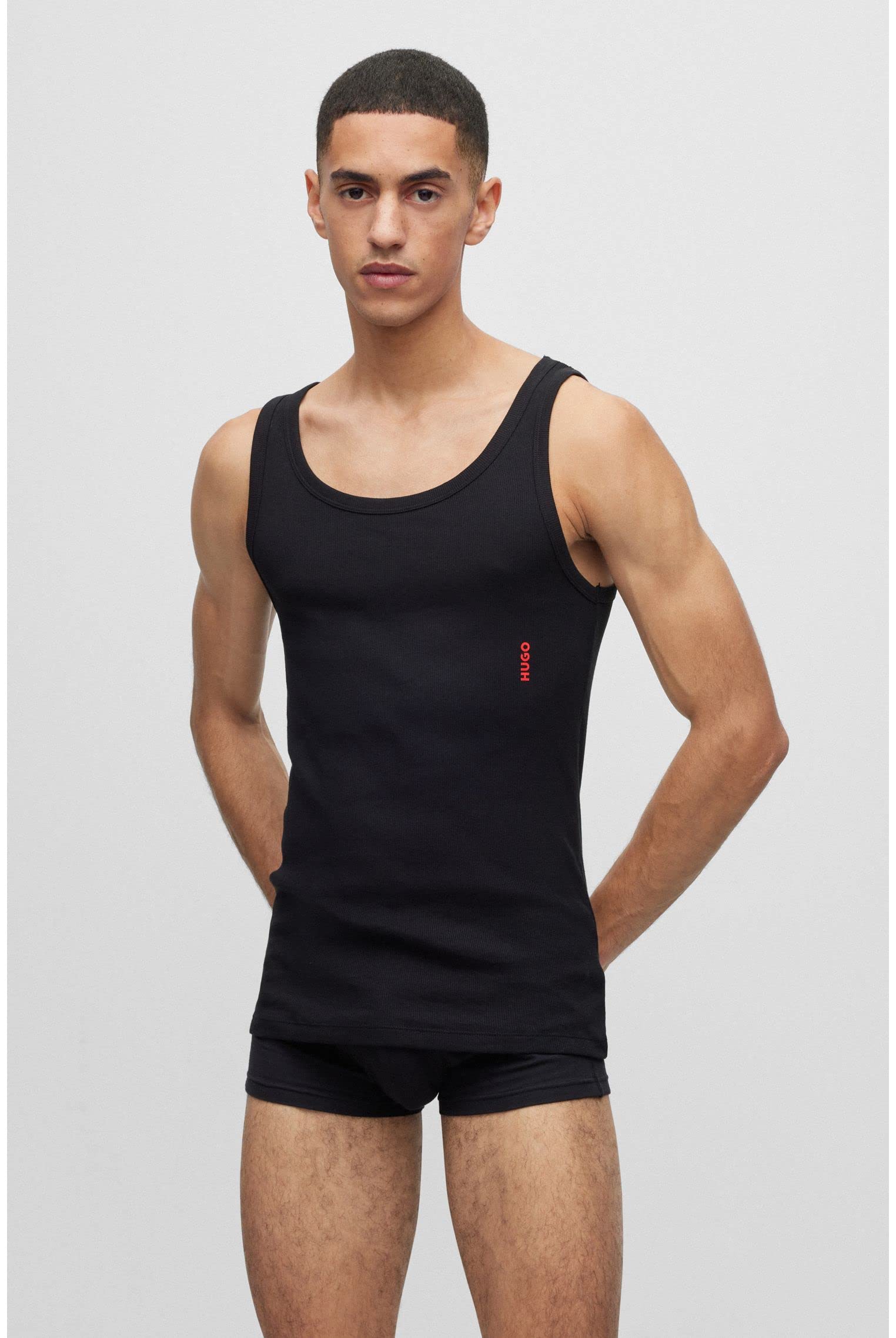 Hugo Tank Top Twin Pack Camiseta de Tirantes Hombre (Pack de 1)