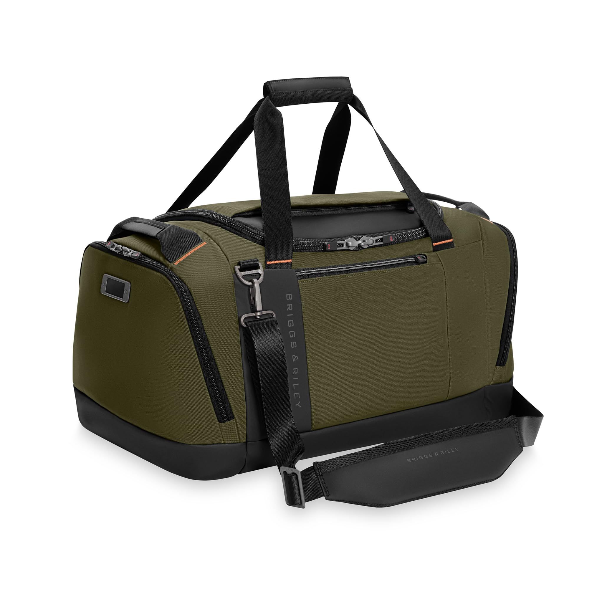 Briggs & Riley Large Travel Duffle Bag for Planes & Gym - Carry On Bag for Women & Men, Weekender & Overnight Luggage, Fits Most Overhead Bins, Adjustable Shoulder Strap - ZDX Collection, Hunter