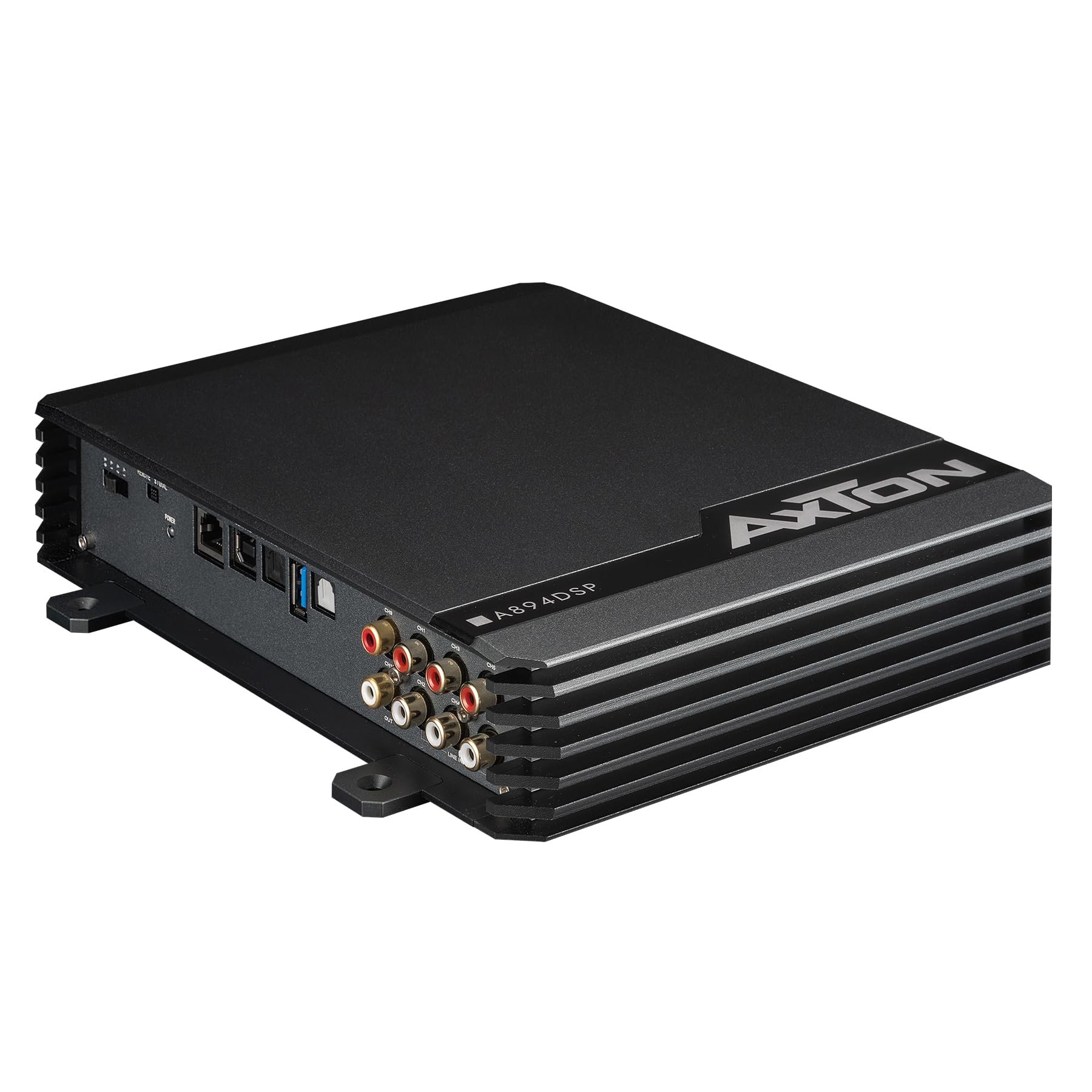 AXTON A894DSP - Amplificatore a 8.1 canali con DSP, amplificatore per auto con processore audio digitale, controllo app cellulare, streaming audio Bluetooth, audio Hi-Res opzionale