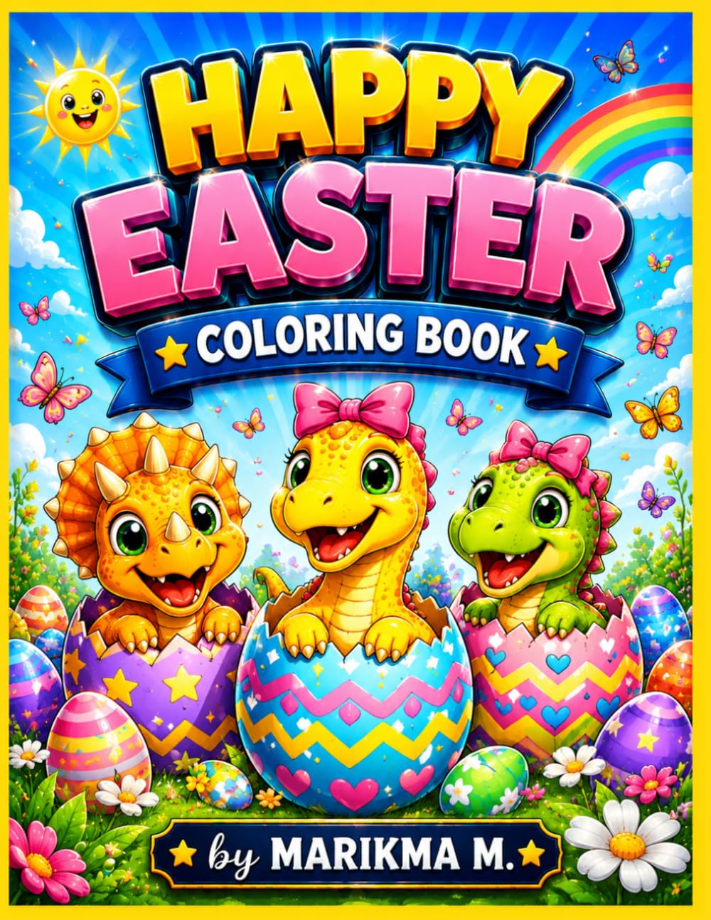 Happy Easter: Coloring Book