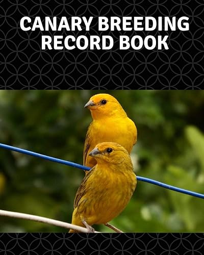 Canary breeding record book: 100 templates log book for birds