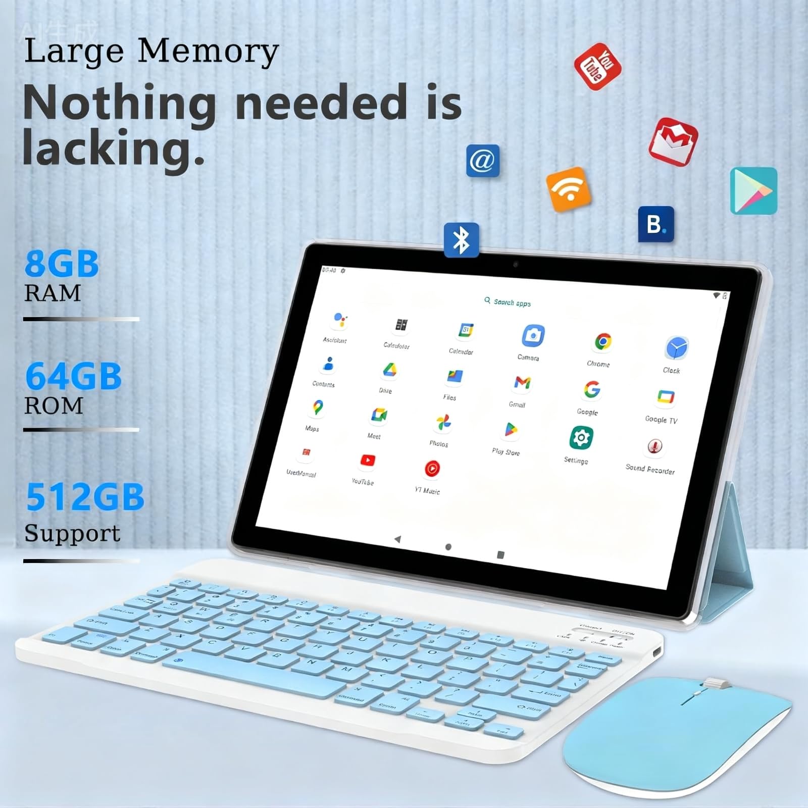 Amazon.com : Tablet 10 Inch Android 15 Tablet, 2 in 1 Tablets