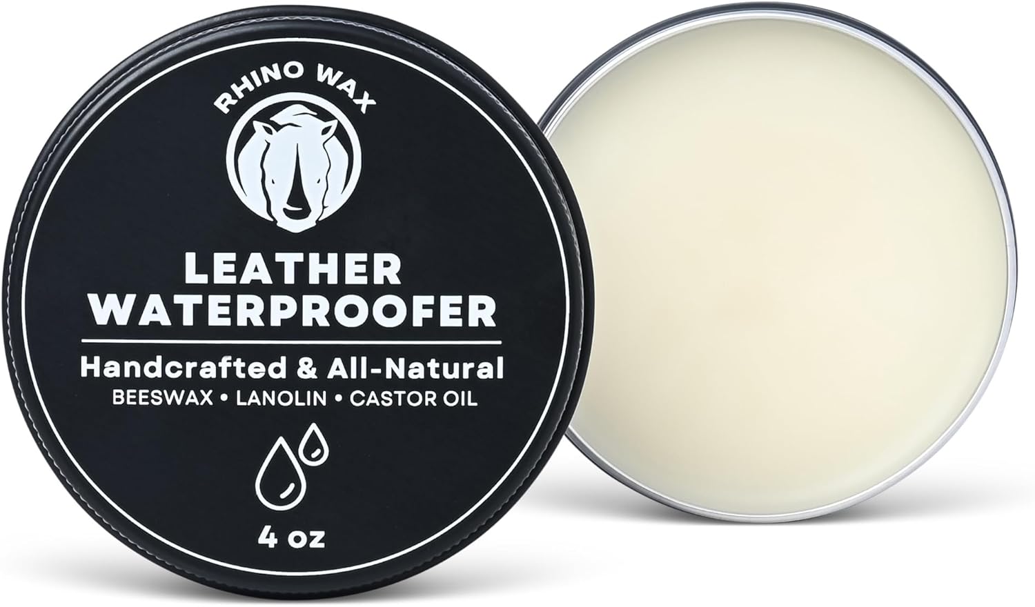 Leather Waterproofer - 4oz - Waterproof your Boots, Shoes, Purses, Jackets, Belts, Hats - Protects Leathers from Snow, Rain, Dirt and Mud - Natural Ingredients - Non-Aerosol - Made in USA