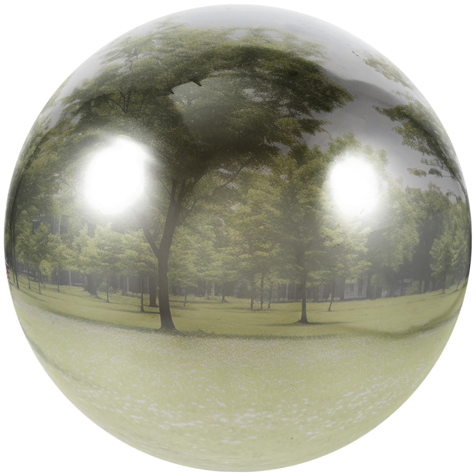 SUPVOX Garden Mirror Globe Large Stainless Steel Reflective Ball Outdoor Gazing Sphere Decorative Christmas Bauble