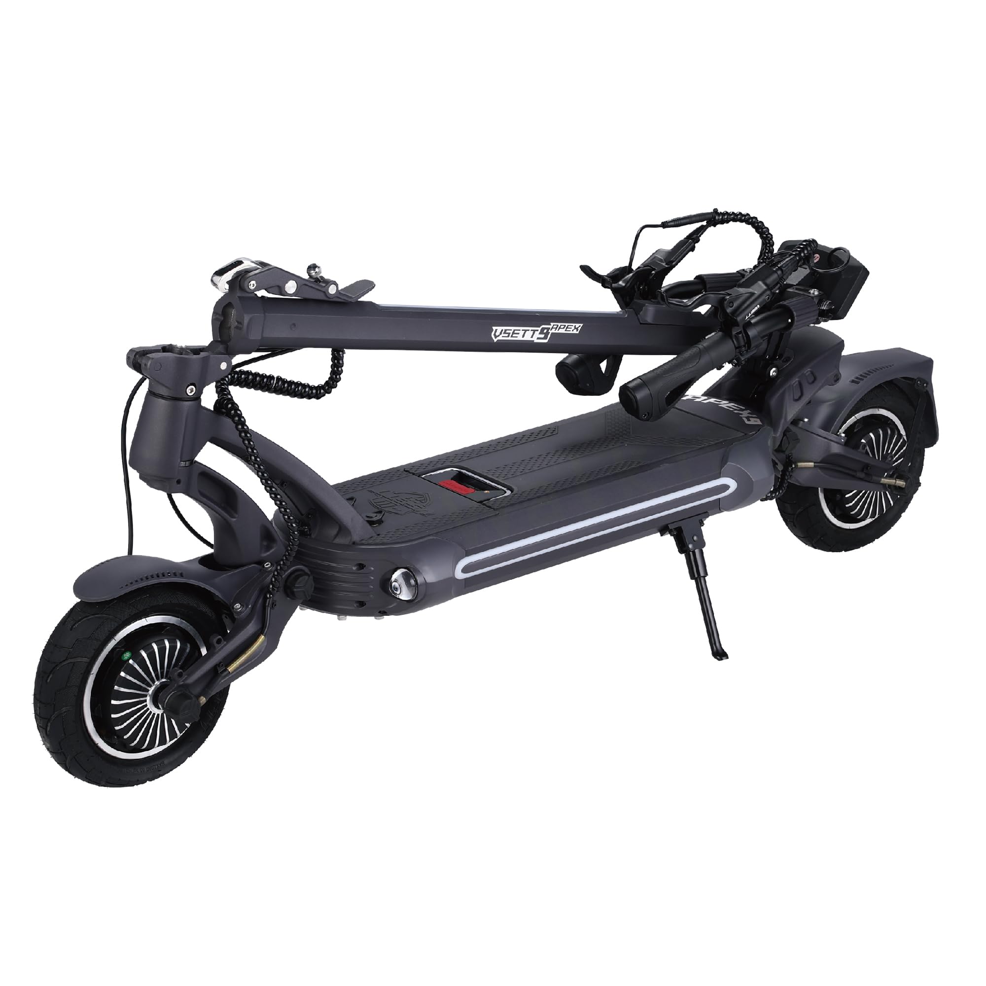 Trottinette électrique Vsett 9 Apex Adulte, Noir, Batterie 48V / 19,2 Ah, autonomie jusqu'à 65 km, Freins hydrauliques et Suspension