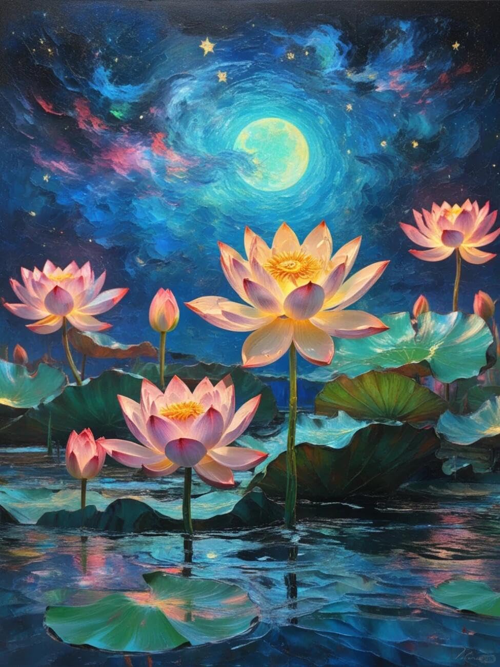 Henypt Cross Stitch Kit Flowers and Landscapes DIY Arts Aand Craft Kit for Adults Beginners with Accessories Handmade DIY/Gifts 14CT 80x100cm