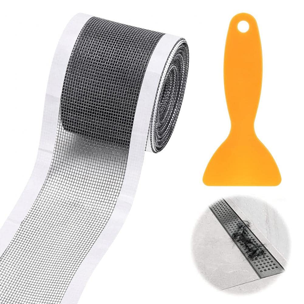 Goodern Self-Adhesive Shower Drain Hair Catcher Mesh Stickers,Kitchen Bathroom Floor Drain Catcher Anti-Clogging Filter Sticker,Shower Drain Adapter Hair Stopper,Drain Covers to Catch Hair-7cm x 10m