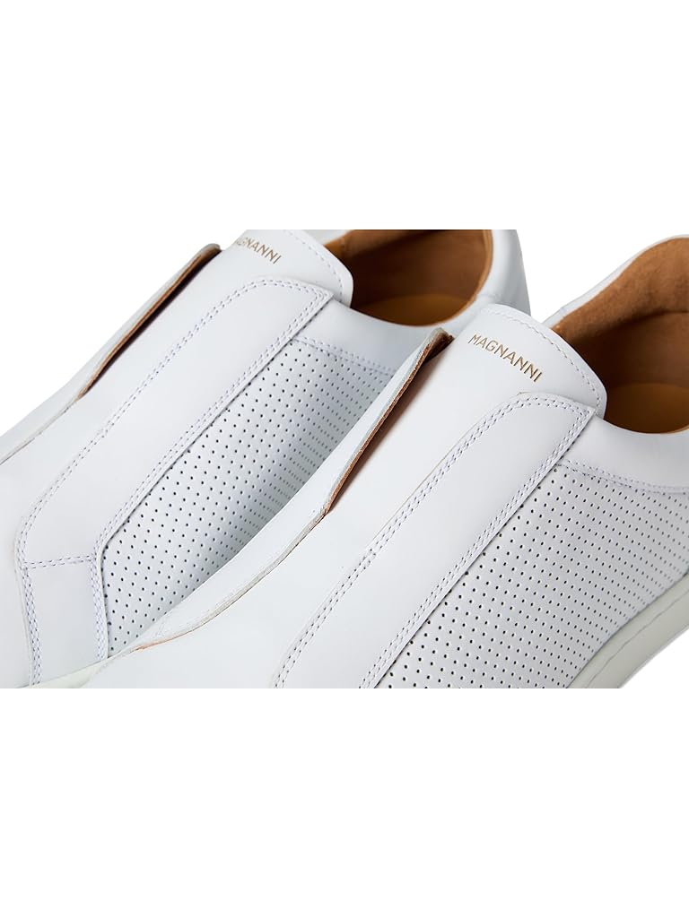 White Magnanni Costa Slip Perf