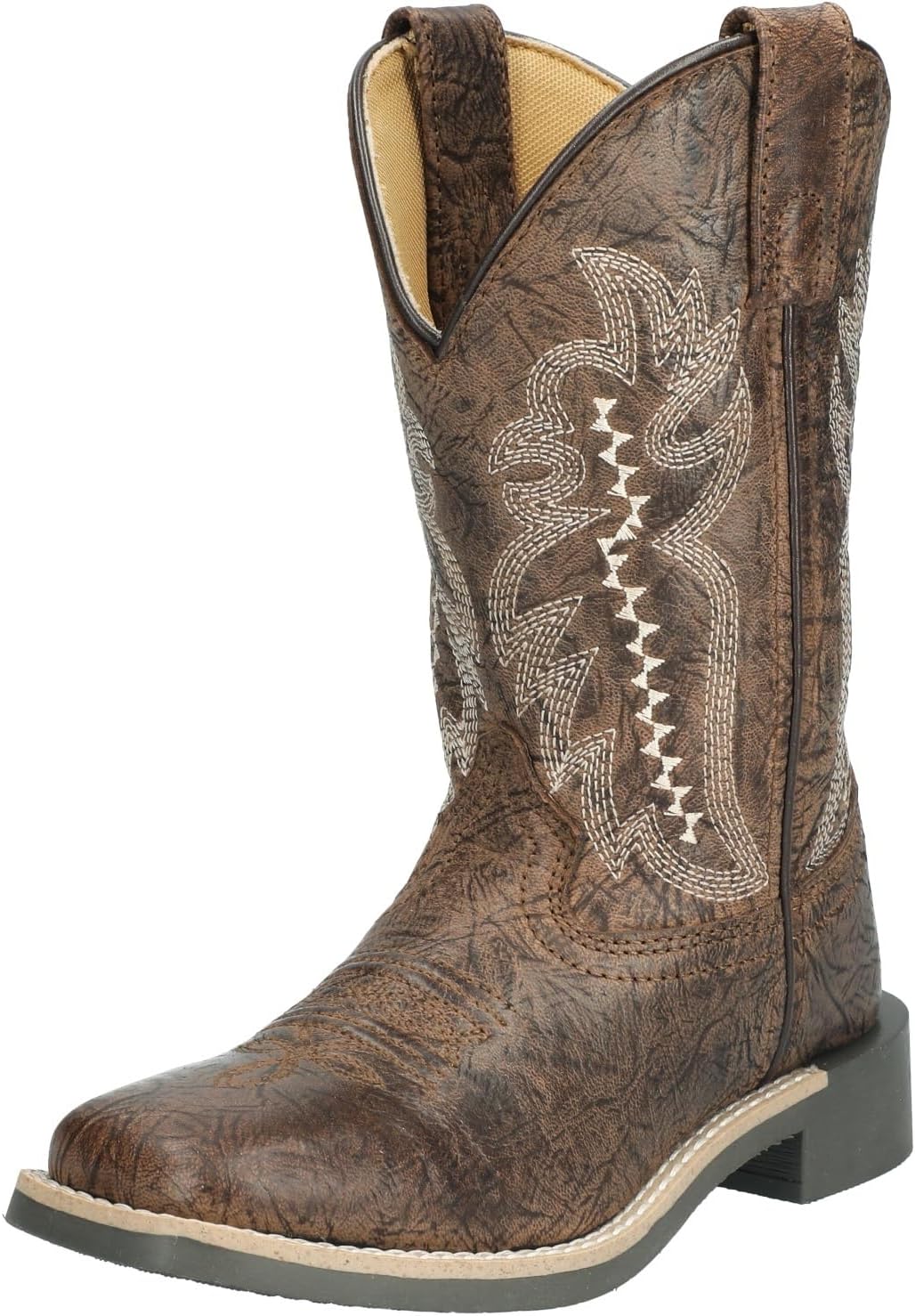 Smoky Mountain Western Boots Boys Presley Square Toe Brown 3311Y